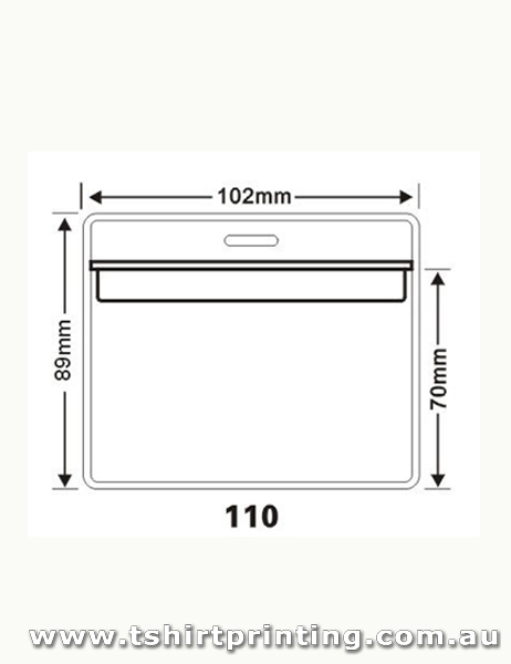 102mmx89mm Clear PVC Card Holder